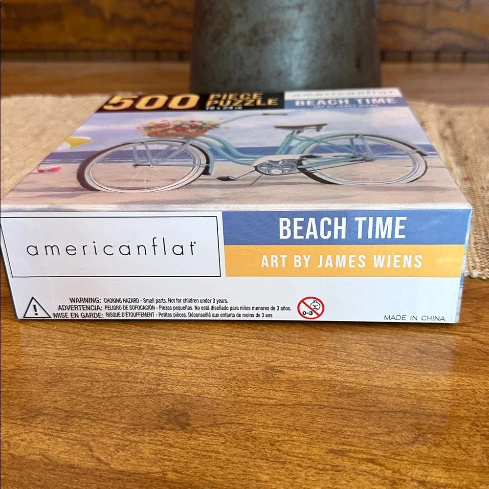 Beach Time 500 Piece Puzzle - Blue‎ and White - Picture 4 of 4